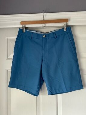 Peter Millar Men’s Blue Salem Performance Shorts 32